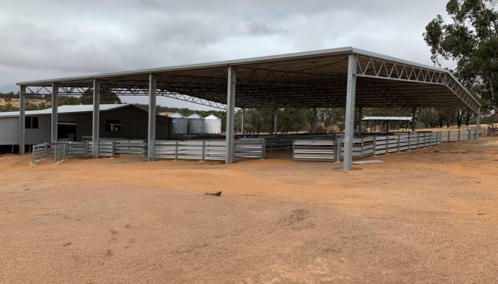 Another completed custom sheep roof cover for a happy customer in Western Australia